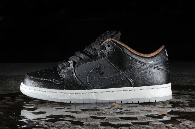 sb dunk black rain