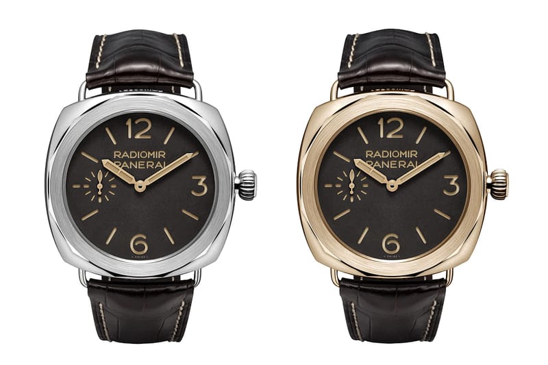 Panerai PAM 521 Radiomir Platino and PAM 522 Radiomir Oro Rosso