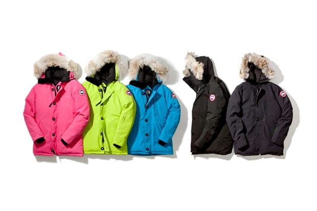 lime green canada goose jacket