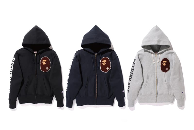 Champion hot sale bape hoodie