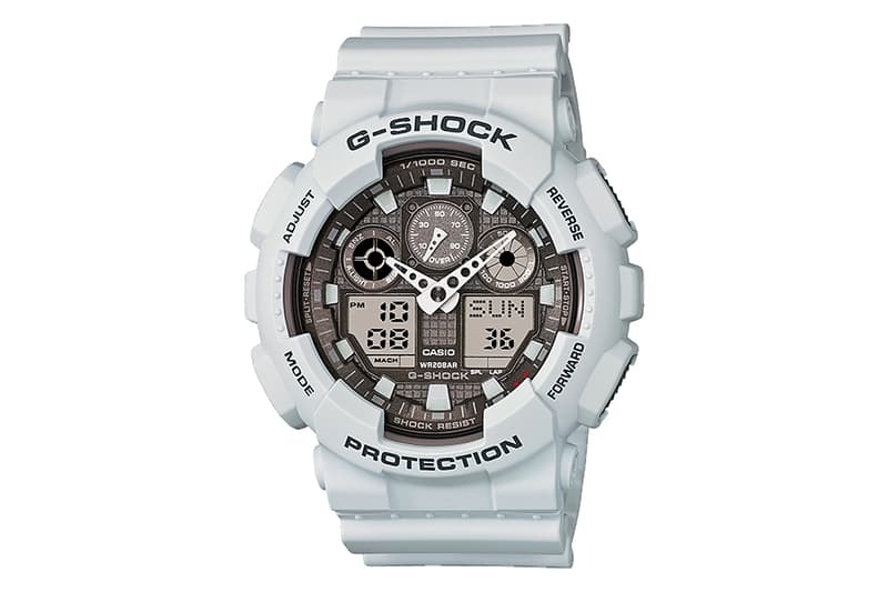 g shock snow white