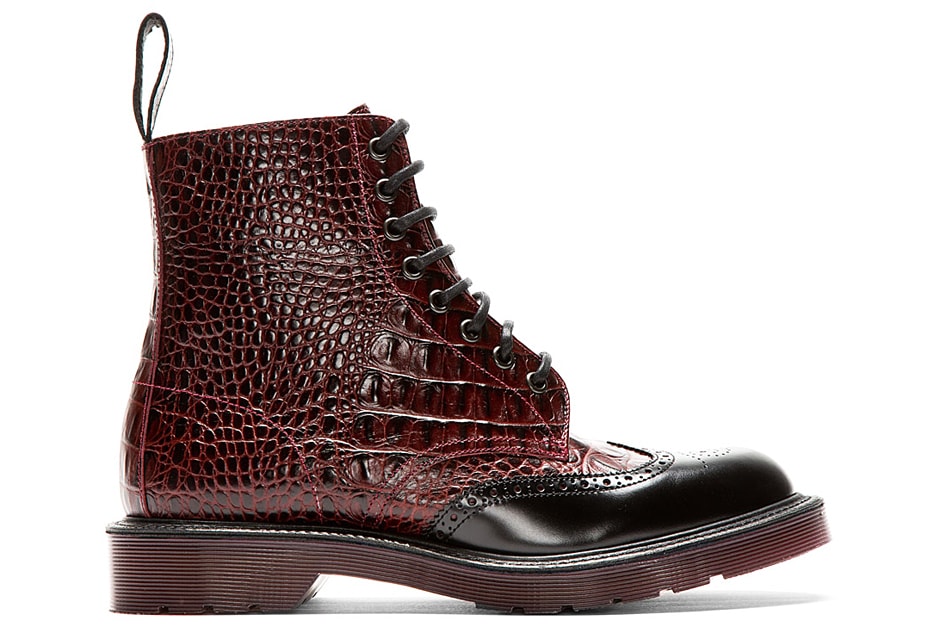 dr martens burgundy brogues