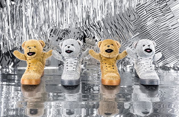 Adidas with teddy hot sale bears on them