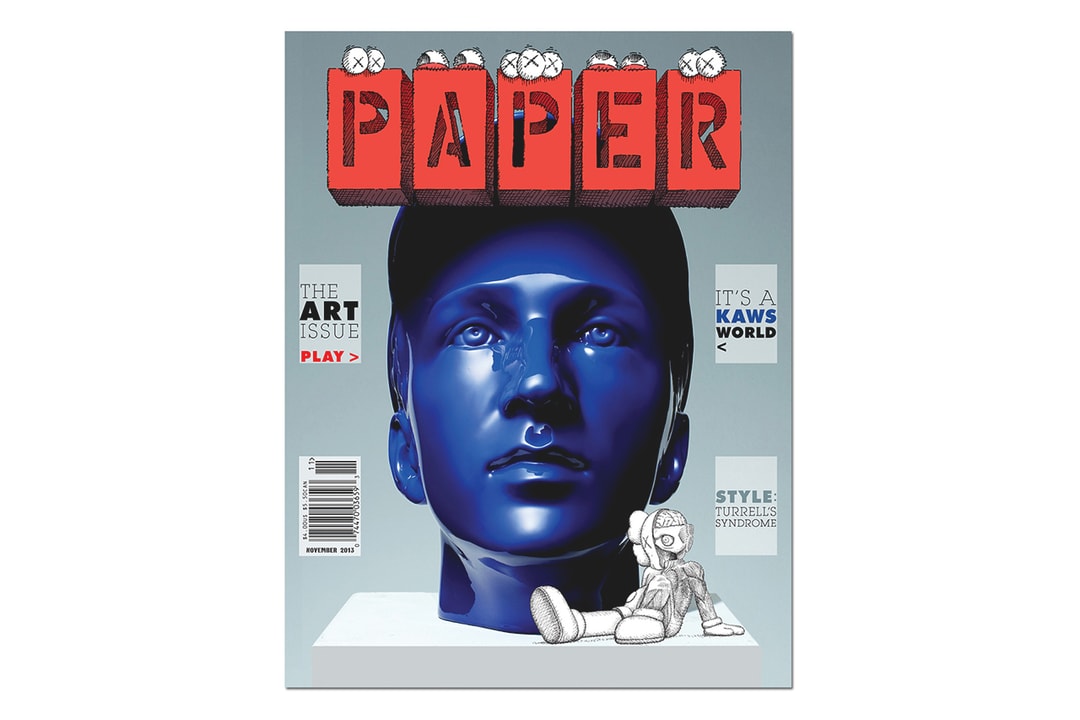 KAWS освещает ноябрьский «Арт-выпуск» журнала PAPER за 2013 г.