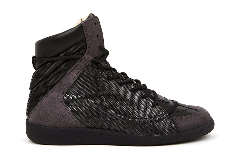 Maison Martin Margiela 22 Woven Hidden Lace High-Top Sneakers