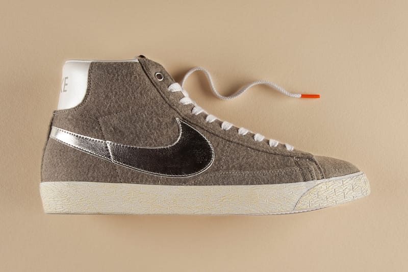 BEAMS x Nike Blazer Mid Vintage QS Granite/Silver/White | Hypebeast