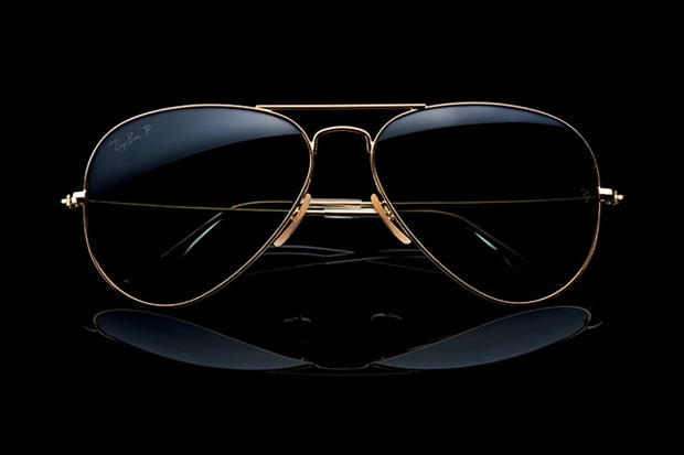 ray ban 18k gold