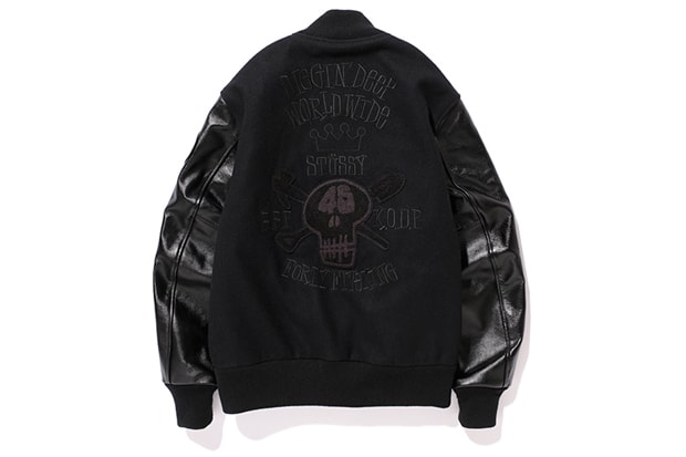 45 KING x KODP x BBP x Stussy Crate Digger Varsity Jacket | Hypebeast