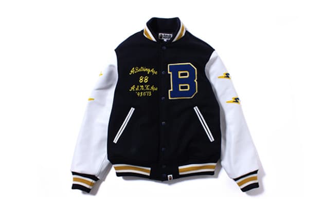 a bathing ape varsity jacket