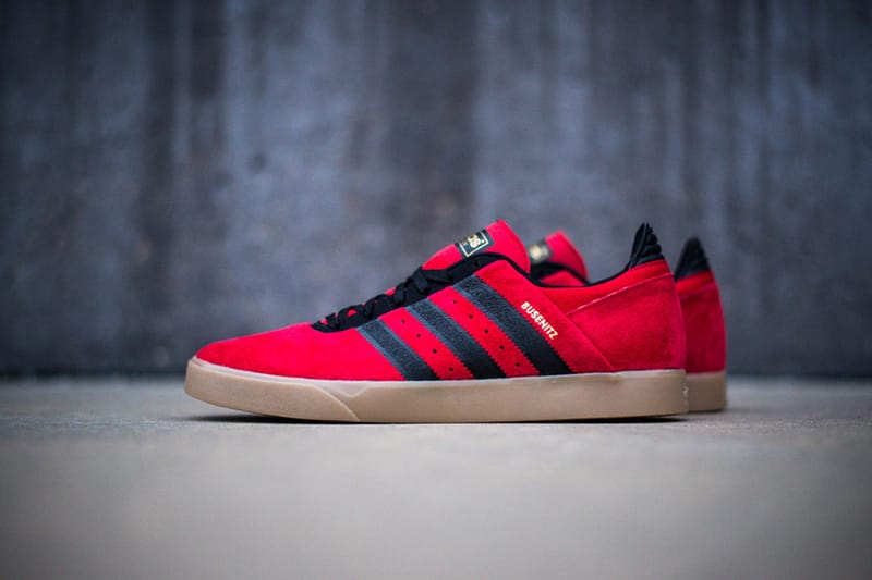 Adidas skate shoes black and red sale