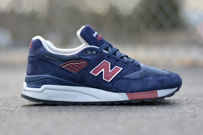 New balance on sale 998 navy burgundy