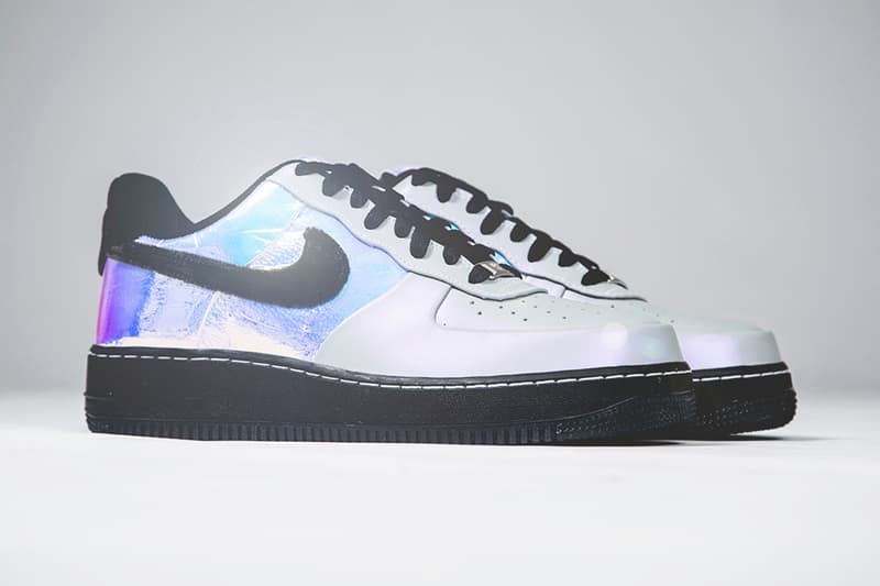 nike air force holographic white