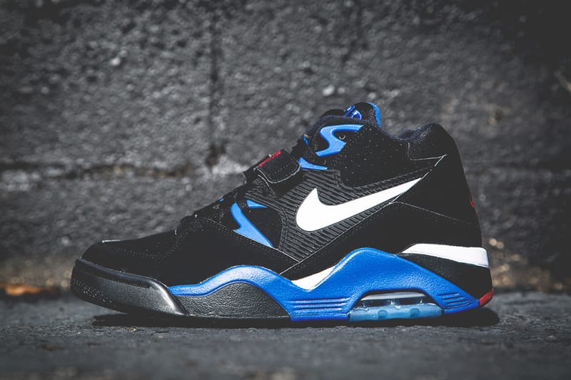 Nike Air Force 180 Black/Sport Royal | Hypebeast