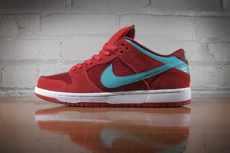 Nike SB Dunk Low Pro Brickhouse/Turbo Green-Team Red | Hypebeast