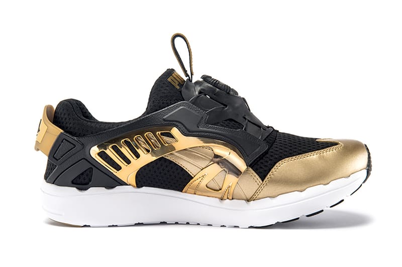 Puma disc on sale blaze black gold