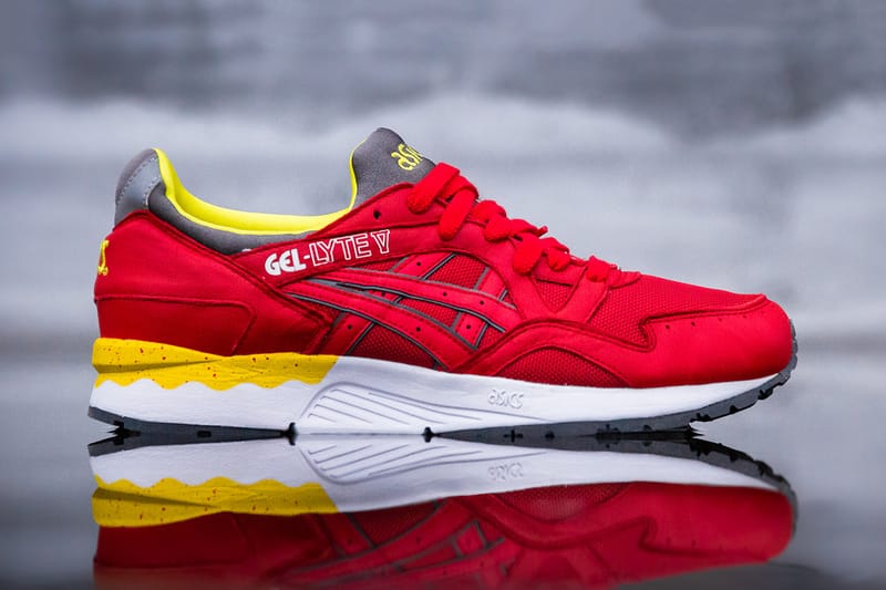 Asics gel lyte sales v white red