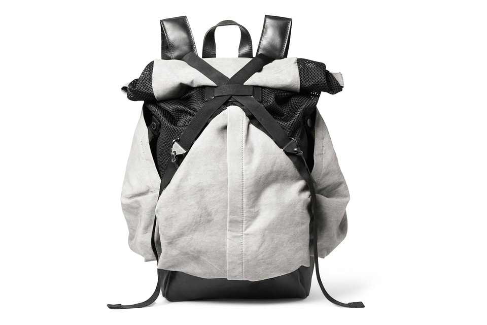 Christopher Raeburn Aruck Leather and Canvas Backpack Hypebeast