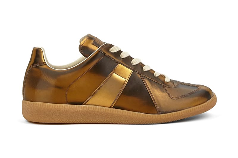 Gold store margiela sneakers