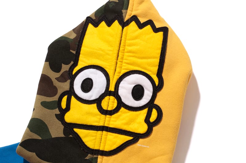 Bart simpson 2025 bape hoodie