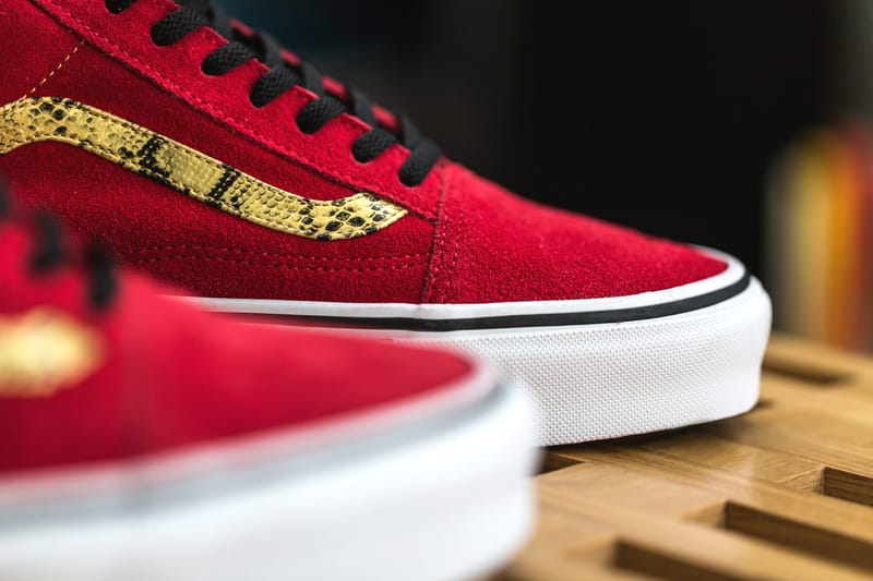 Vans old shop skool red snake