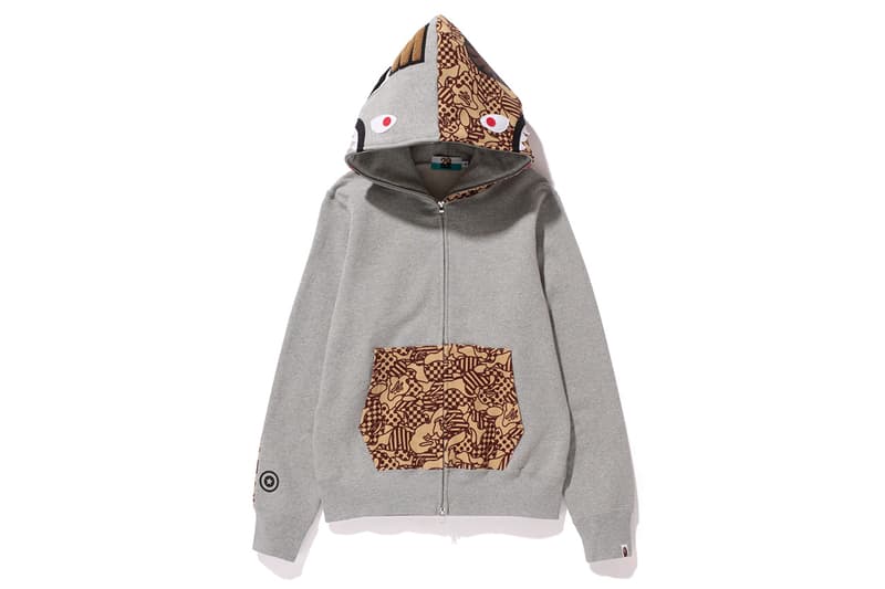 A Bathing Ape NW20 SHARK FULL ZIP HOODIES HYPEBEAST
