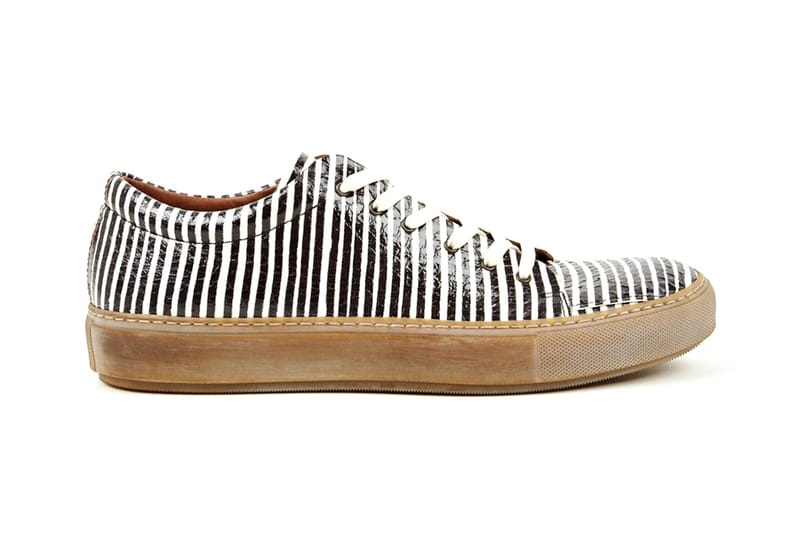 Acne Studios Adrian Snake Sneakers Black/White | Hypebeast