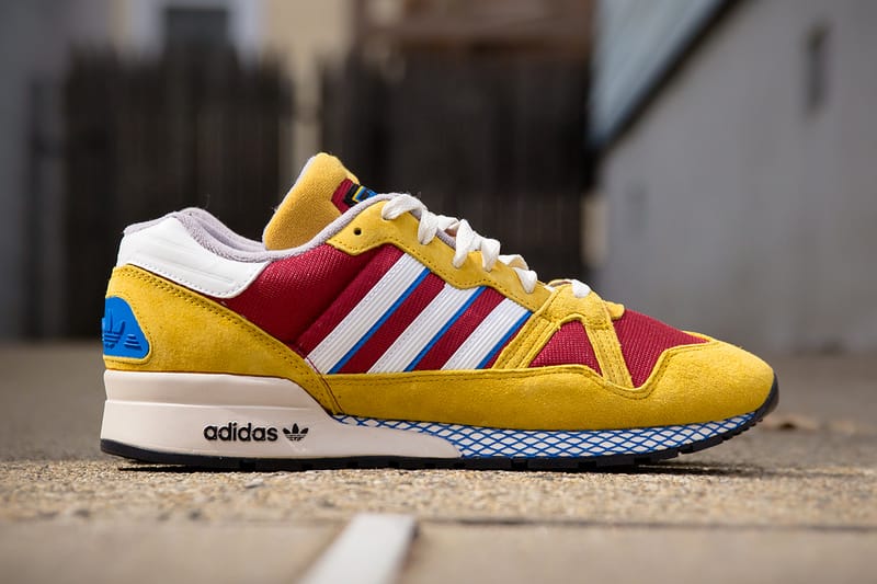 adidas Originals ZX 710 Mustard Burgundy Hypebeast