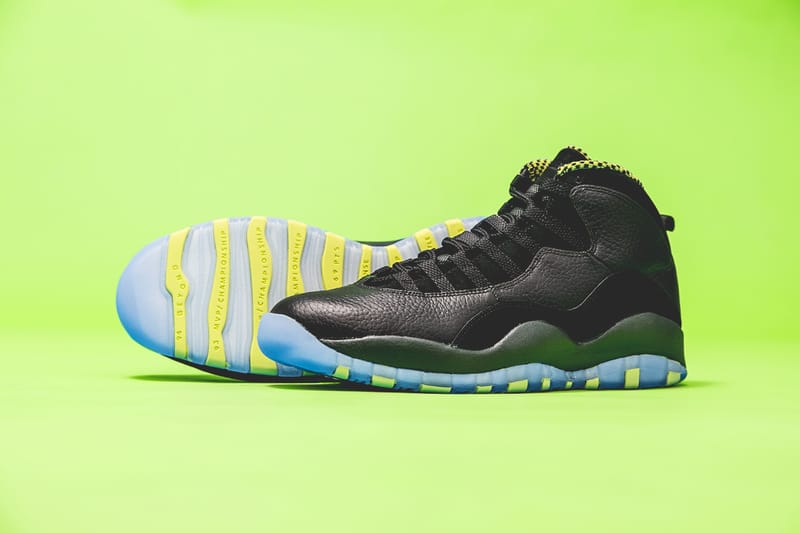 Jordan 10 sale green and black