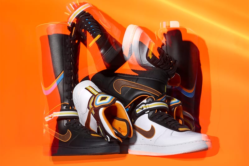 Nike riccardo tisci air force 1 leather high top sneakers best sale