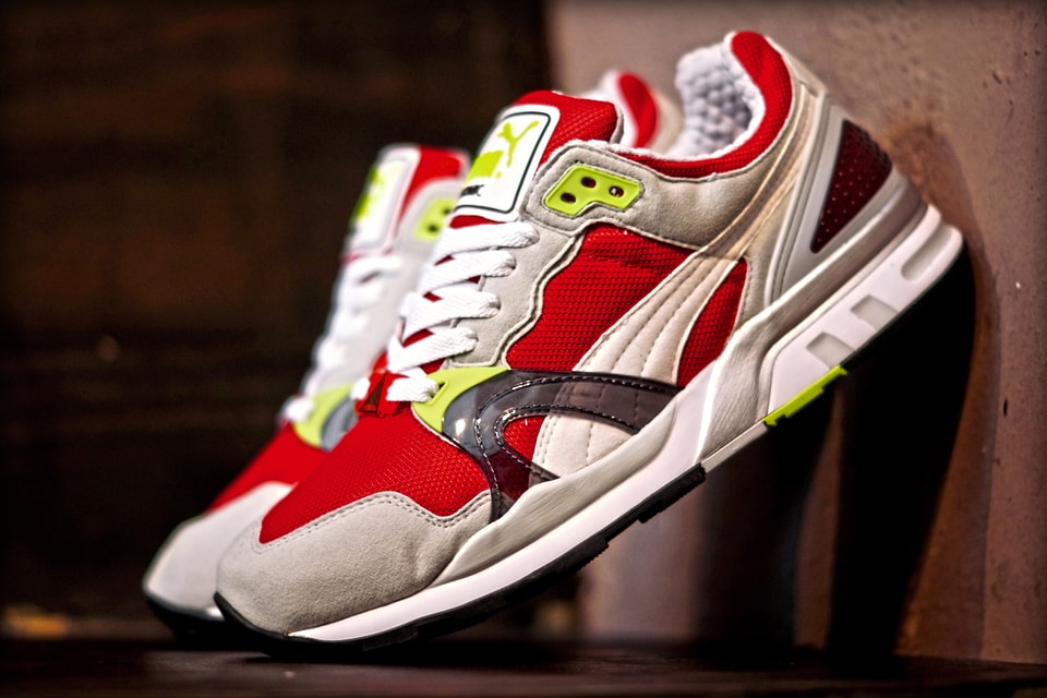 puma trinomic red kids