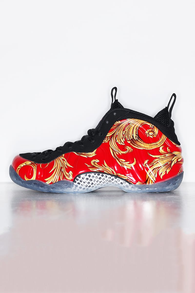 Supreme x nike air foamposite sales one