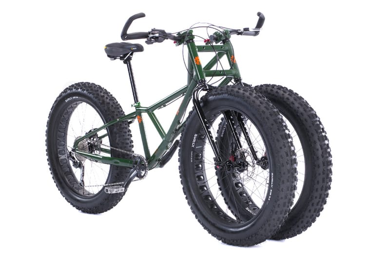 Mountain bike with clearance big wheels