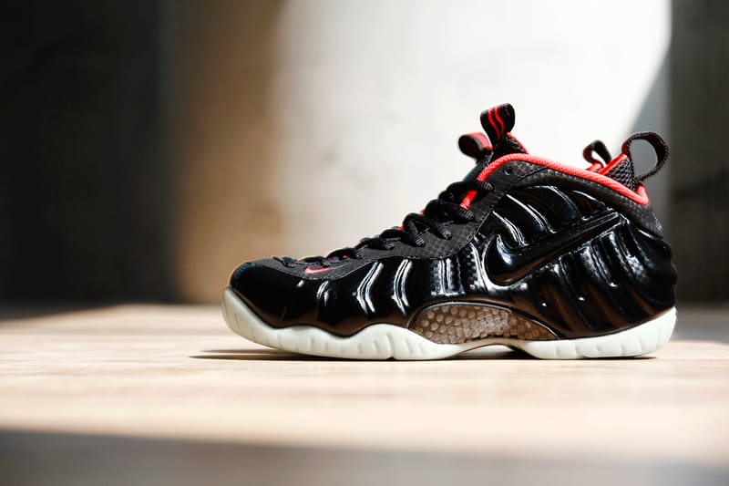 Nike air foamposite on sale red