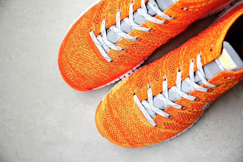 nike flyknit chukka orange