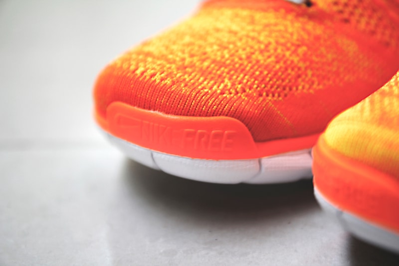 Nike Free Flyknit Chukka Orange/Volt | Hypebeast