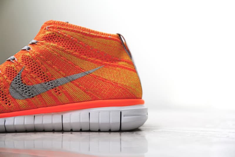 nike flyknit chukka orange