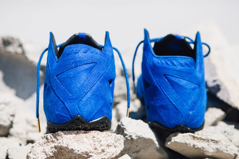 Lebron blue suede online