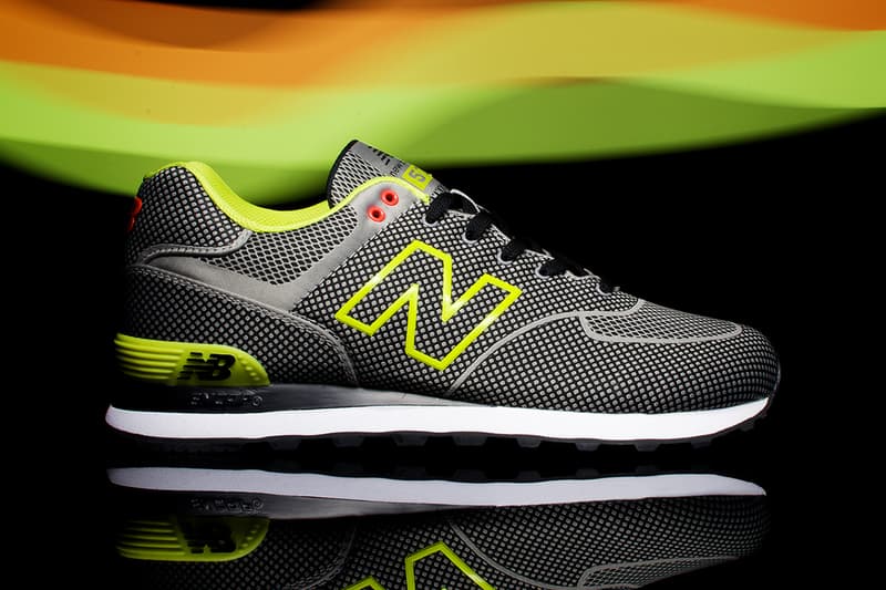 new balance 574 woven logo