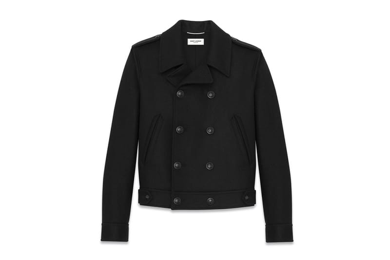 YVES SAINT LAURENT ジャケット Yves Saint Laurent YSL Blazer Coat Jacket Pinstripe Navy