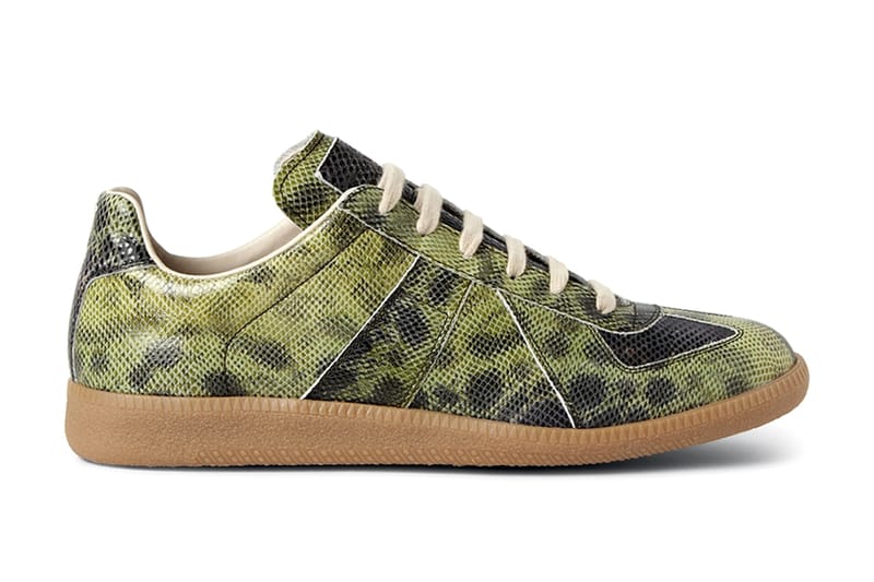 Green 2024 margiela sneakers