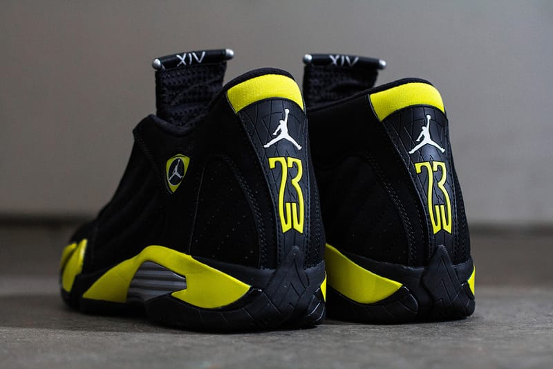 Jordan retro best sale 14 yellow