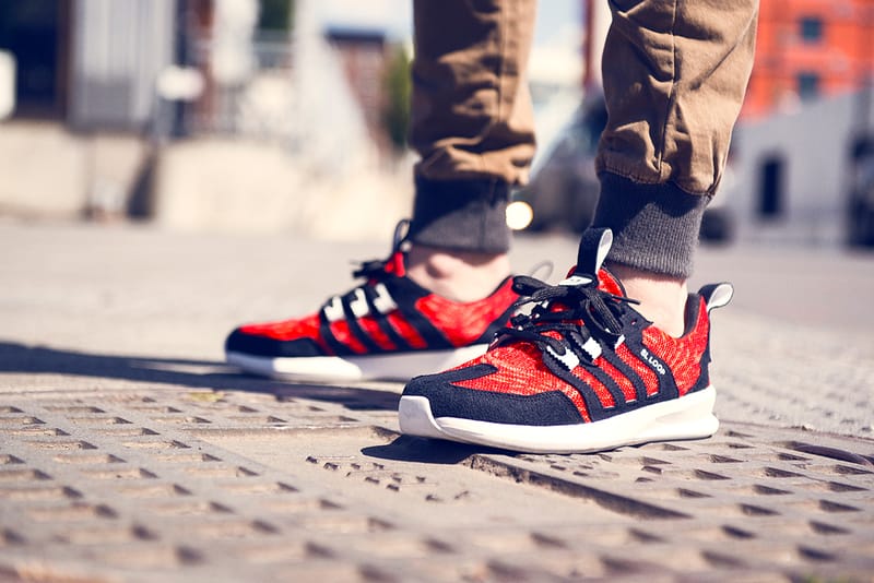 Adidas sl hot sale loop red