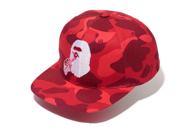 Cap Bape X Cola BAPE X Coca-Cola Color Camo Snap Back Cap Black