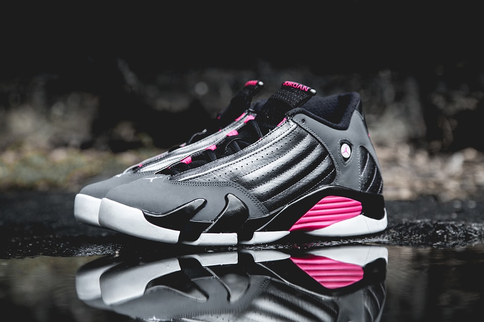 jordan retro 14 pink and black
