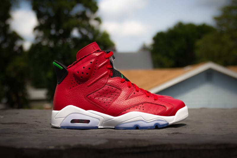 Jordan 6 varsity red cheap on feet