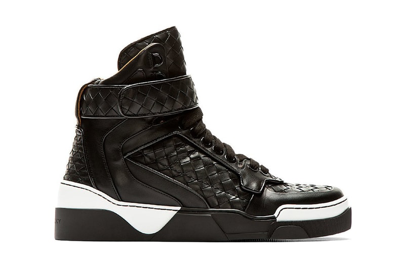 Givenchy Tyson Black Basketwoven Leather High-Top | Hypebeast