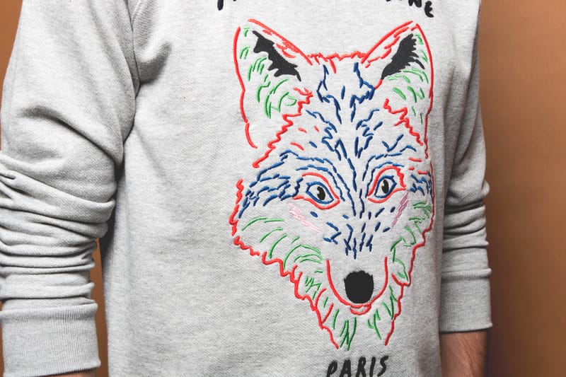 Sweaters with foxes top on them