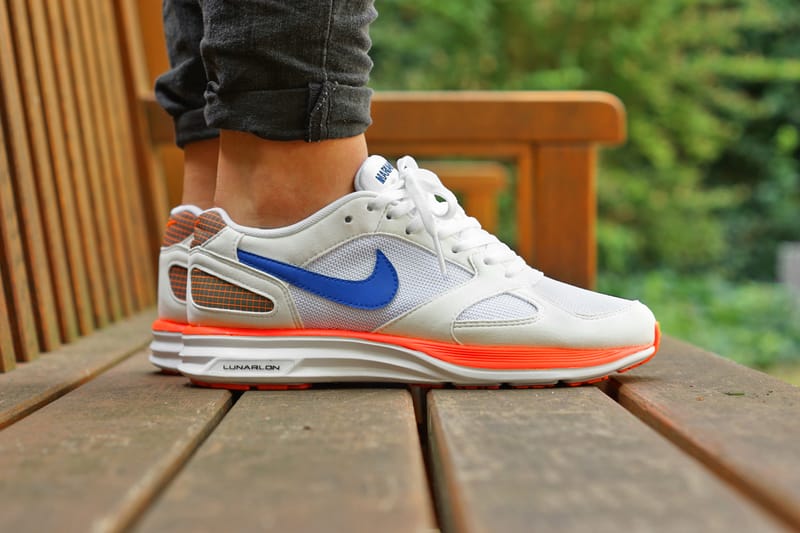 Nike Lunarspeed Mariah White Hyper Cobalt Hyper Crimson