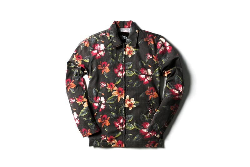 STUSSY Fitness flower nylon jacket M