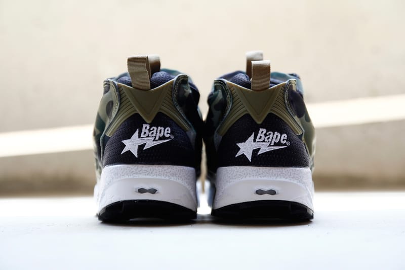 A Closer Look at A Bathing Ape x mita sneakers x Reebok Instapump 